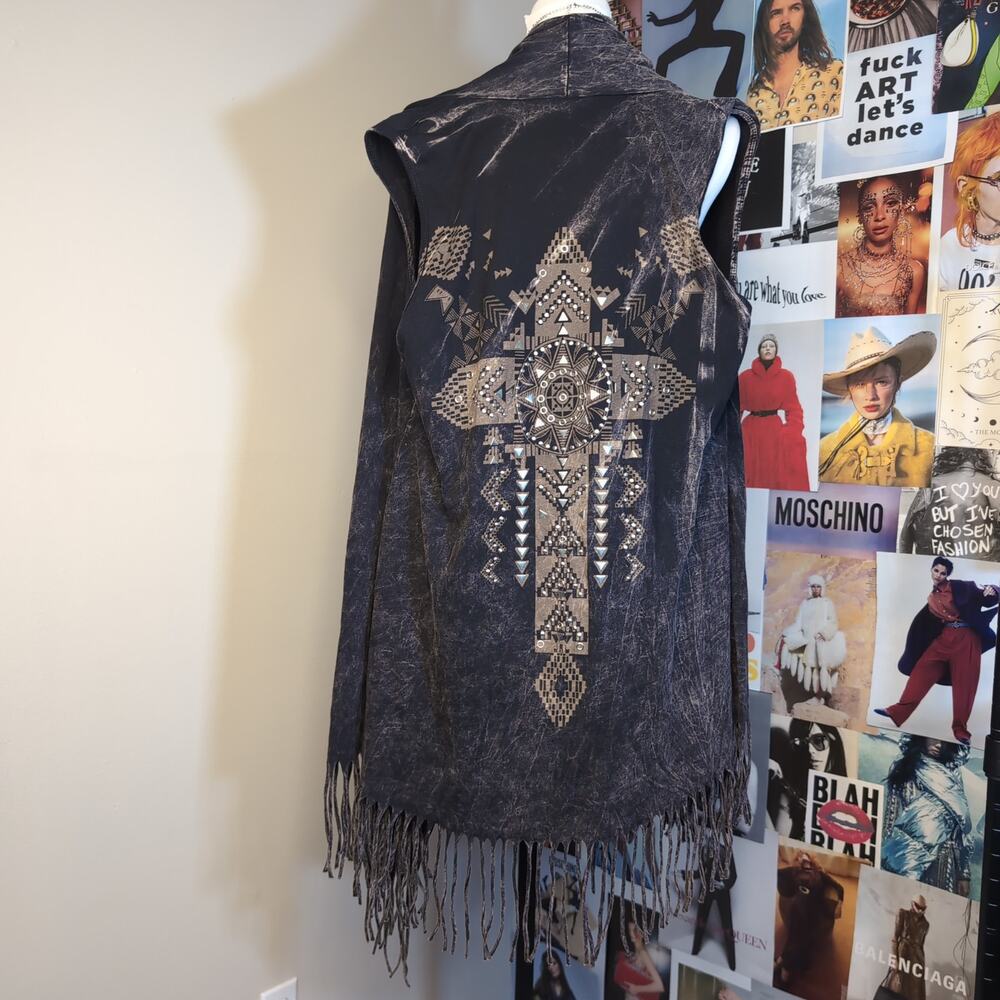 Festival Whimsygoth Fringe Open Cardigan